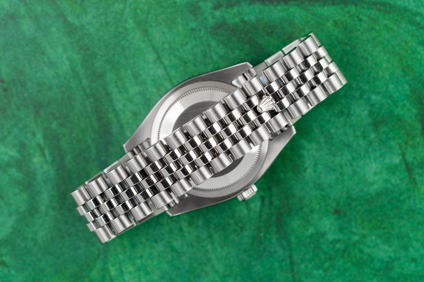 
Rolex Datejust 36 Black Index Dial Roulette Date Wheel 116234 Stainless Steel