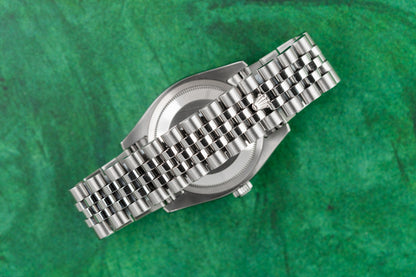 
Rolex Datejust 36 Black Index Dial Roulette Date Wheel 116234 Stainless Steel