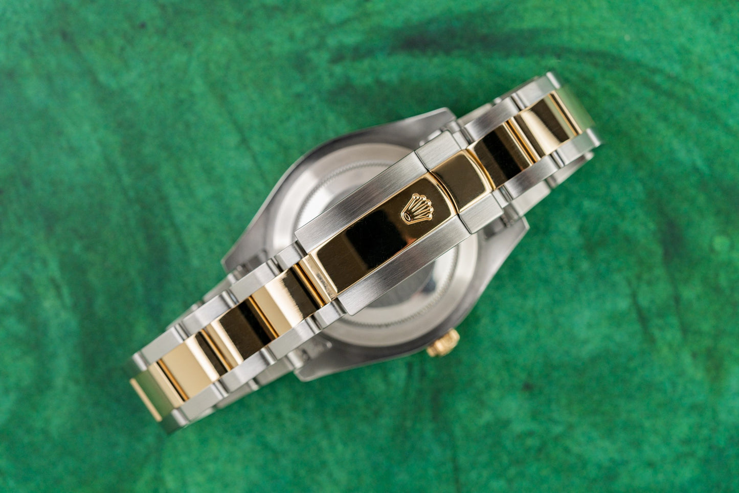 Rolex Datejust II Black Arabic dial 116333 Two Tone Yellow Gold 2014 Model