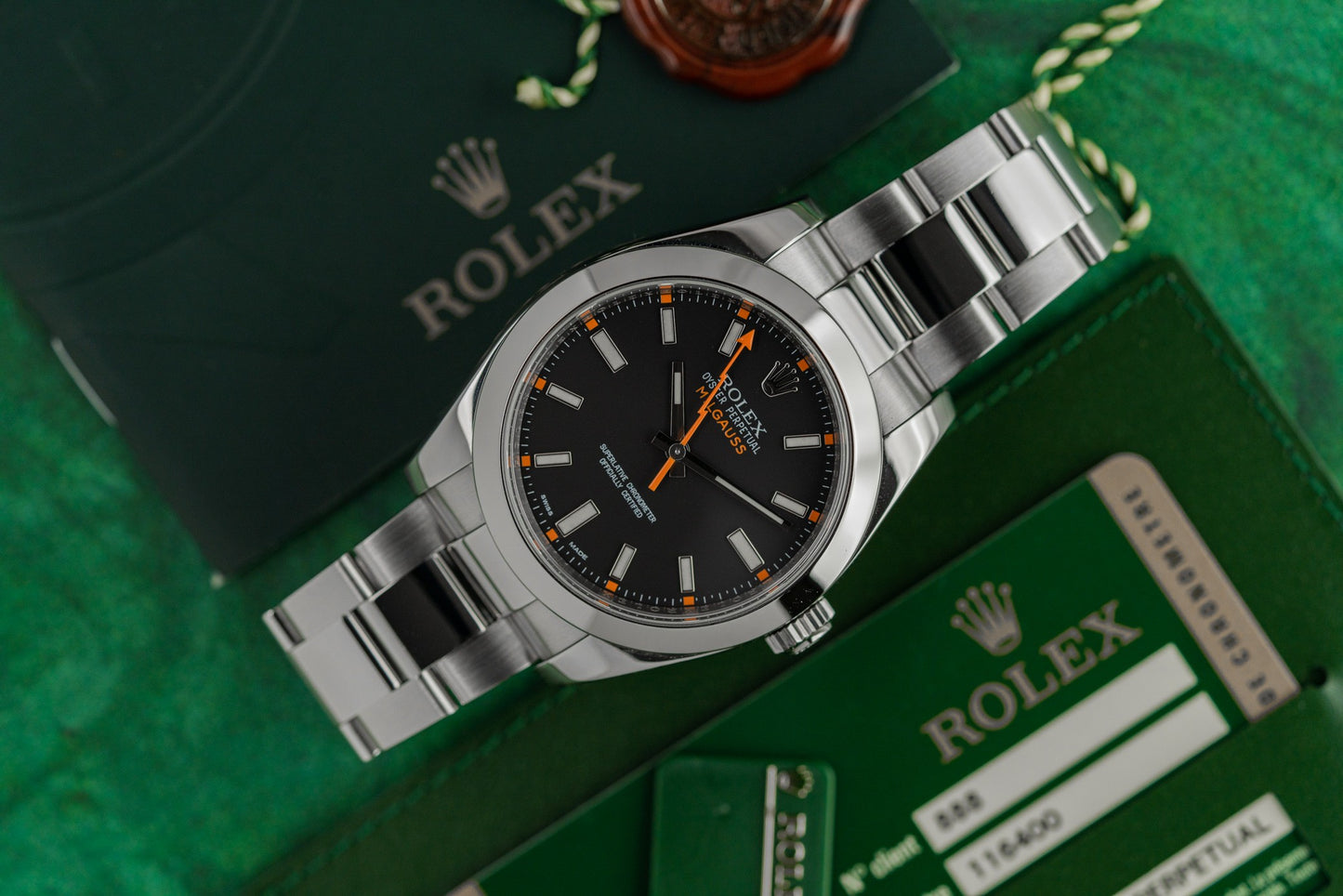 Rolex Milgauss 116400 Black Dial Stainless Steel 2013 Model