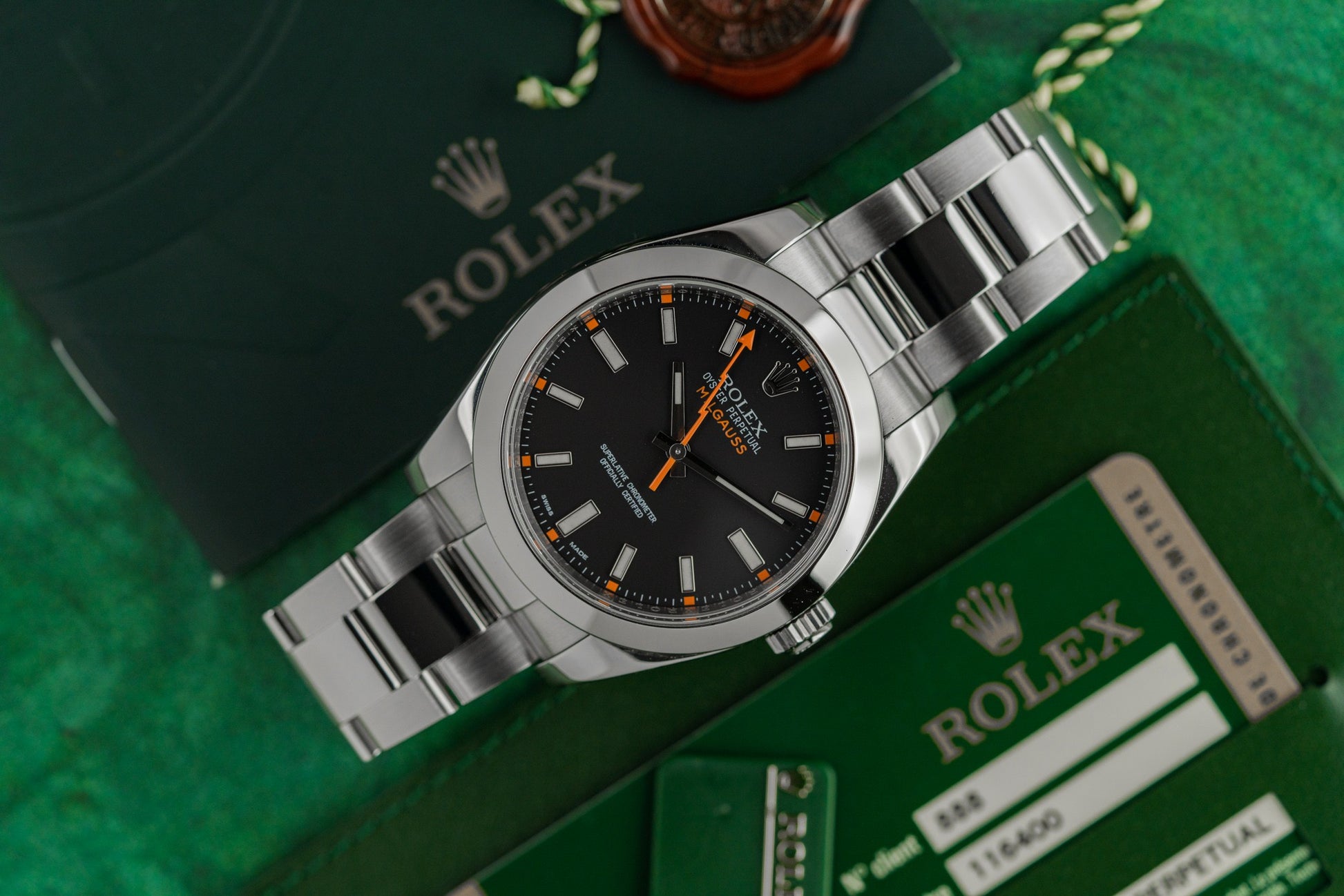 Rolex Milgauss 116400 Black Dial Stainless Steel 2013 Model