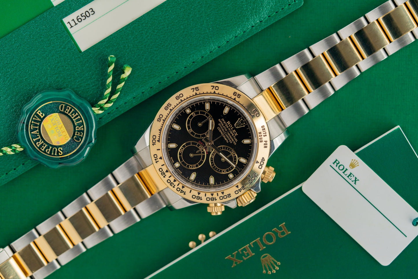 Rolex Daytona 116503 Black Dial Yellow Gold 2017 Model