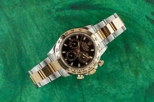 Rolex Daytona 116503 Black Dial Two Tone Yellow Gold 2021 Model