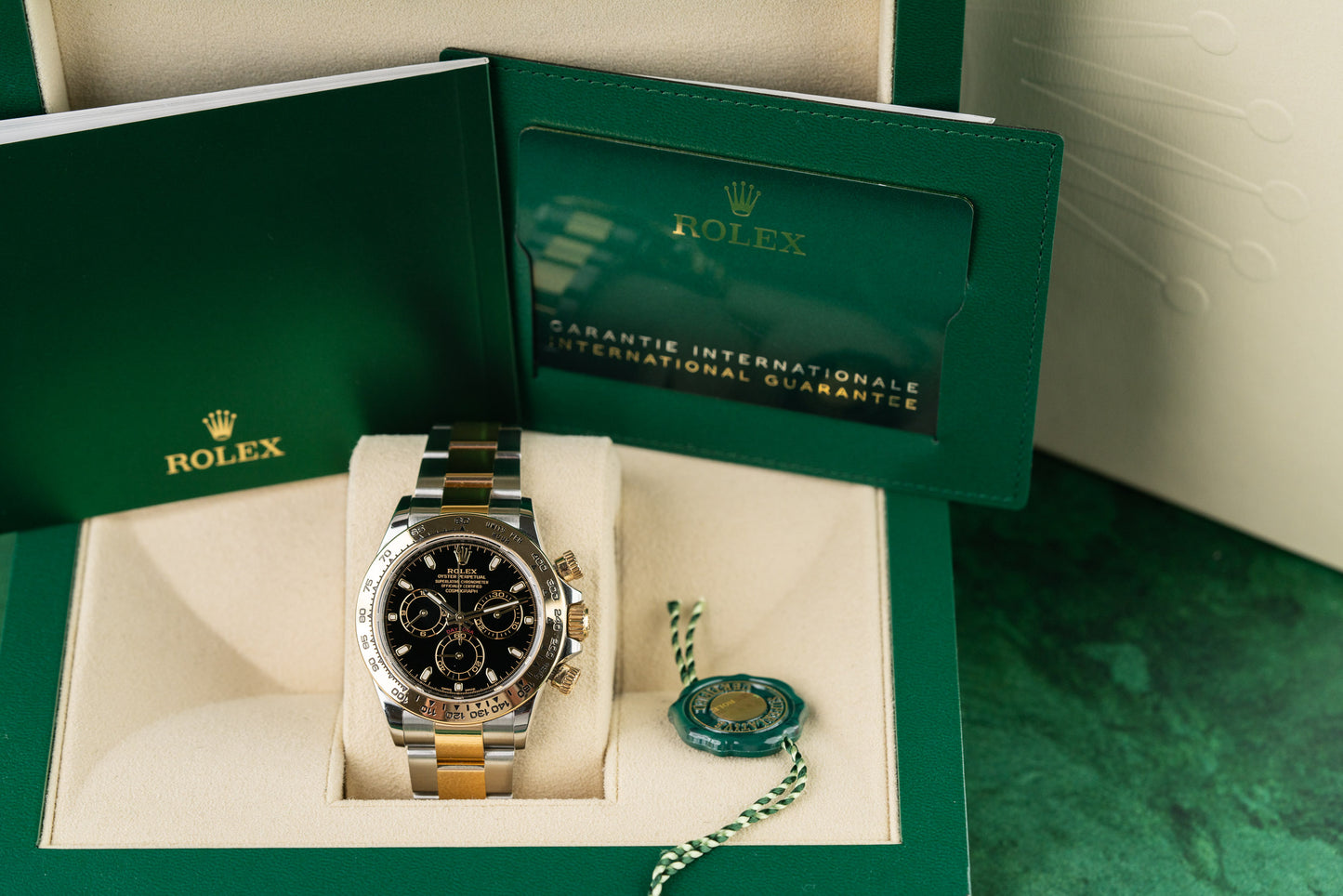 Rolex Daytona 116503 Black Dial Two Tone Yellow Gold 2021 Model