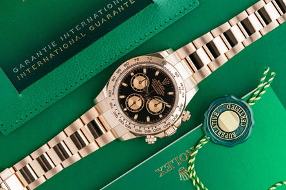 Rolex Daytona 116505 Black Dial Rose Gold 2023 Model