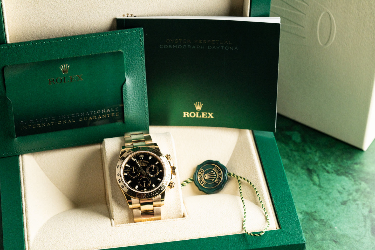 Rolex Daytona 116508 Yellow Gold Black Dial 2022 Model