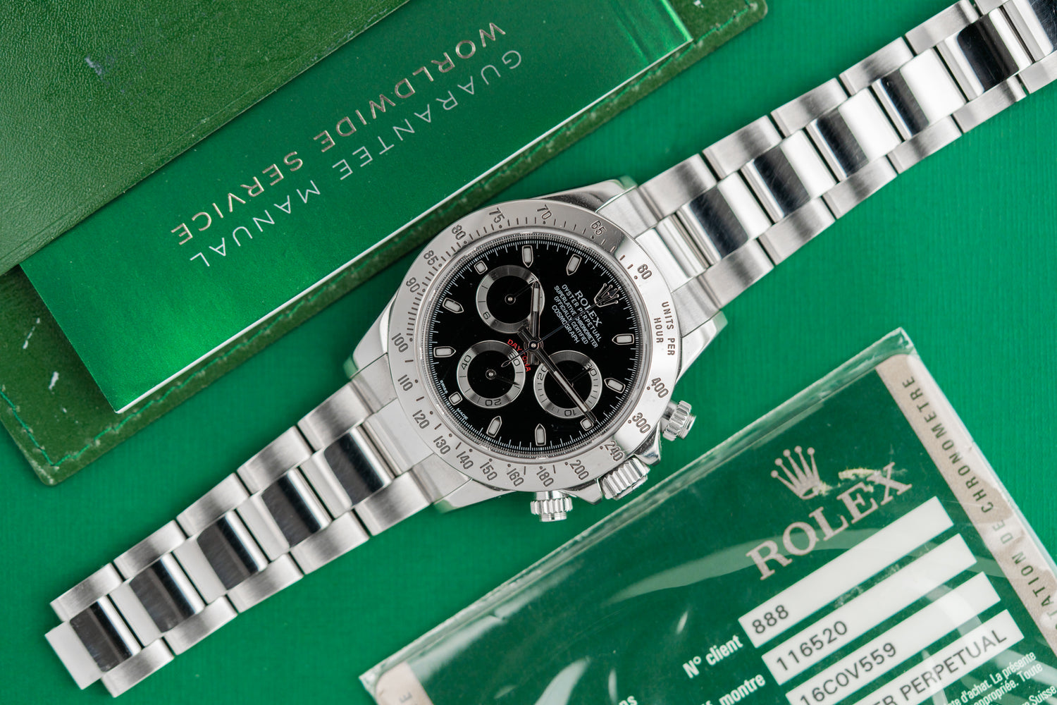 Rolex Daytona 116520 APH Black Dial Stainless Steel 2014 Model