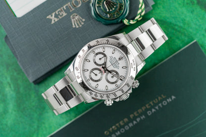 Rolex Daytona 116520 White APH Dial Stainless Steel 2015 Model