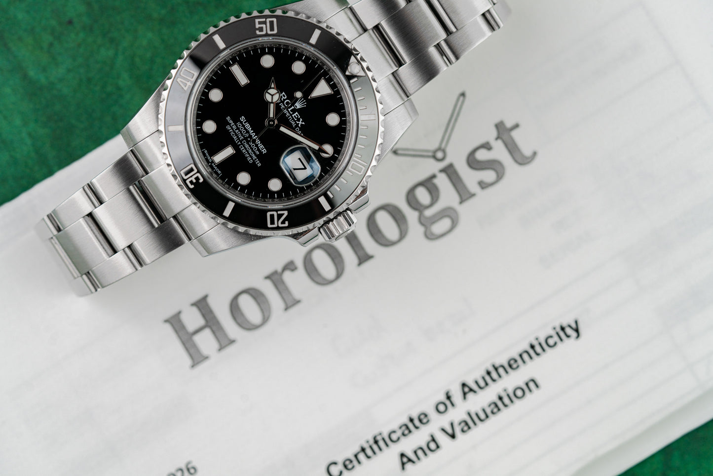 Rolex Submariner Date 116610LN stainless steel watch with black dial, pre-owned luxury watch sold by The Watch Business Sydney