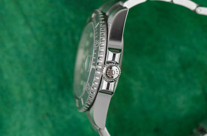 Rolex Submariner Date 116610LN stainless steel watch with black dial, pre-owned luxury watch sold by The Watch Business Sydney