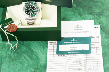 Rolex Submariner Date 116610LV Green Dial Green Bezel 'Hulk' Stainless Steel 2013 Model