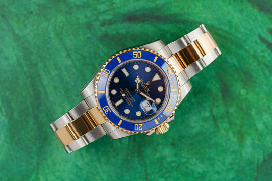 Rolex Submariner Date 116613LB 40mm Two Tone Blue Dial 2014 Model 