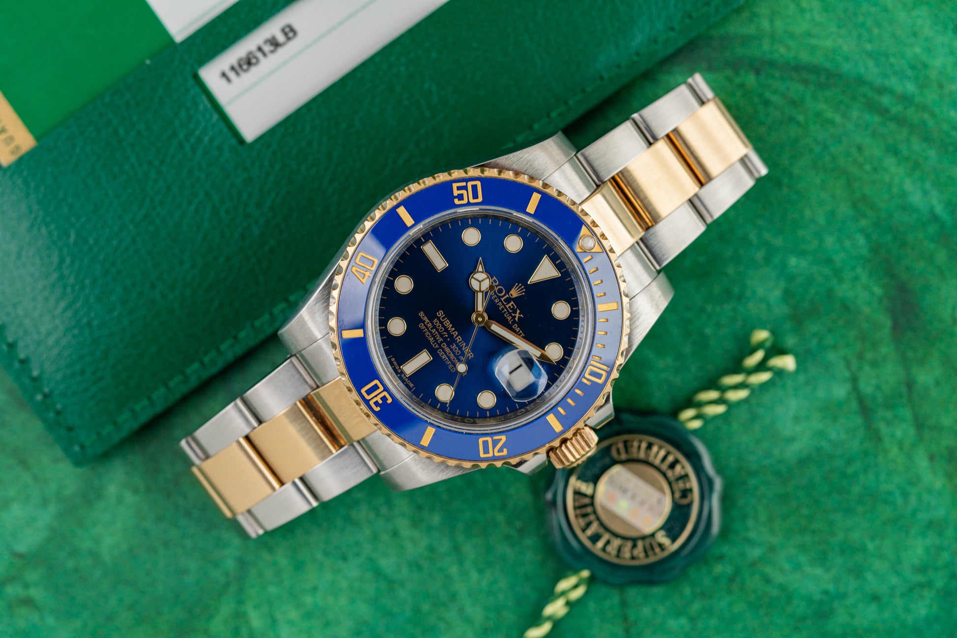 Rolex Submariner Date 116613LB 40mm Two Tone Blue Dial 2015 model