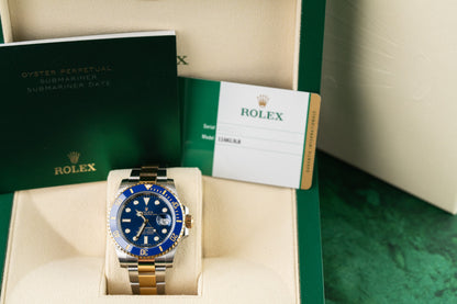 Rolex Submariner Date 116613LB 40mm Two Tone Blue Dial 2019 Model