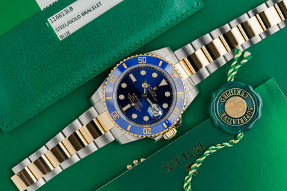 Rolex Submariner Date 116613LB 40mm Two Tone Blue Dial 2016 Model