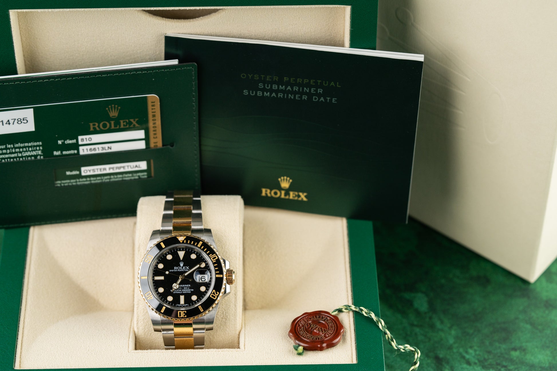 Rolex Submariner Date 116613LB 40mm Two Tone Black Dial 2015 Model