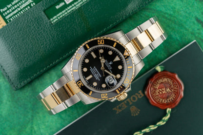 Rolex Submariner Date 116613LB 40mm Two Tone Black Dial 2015 Model