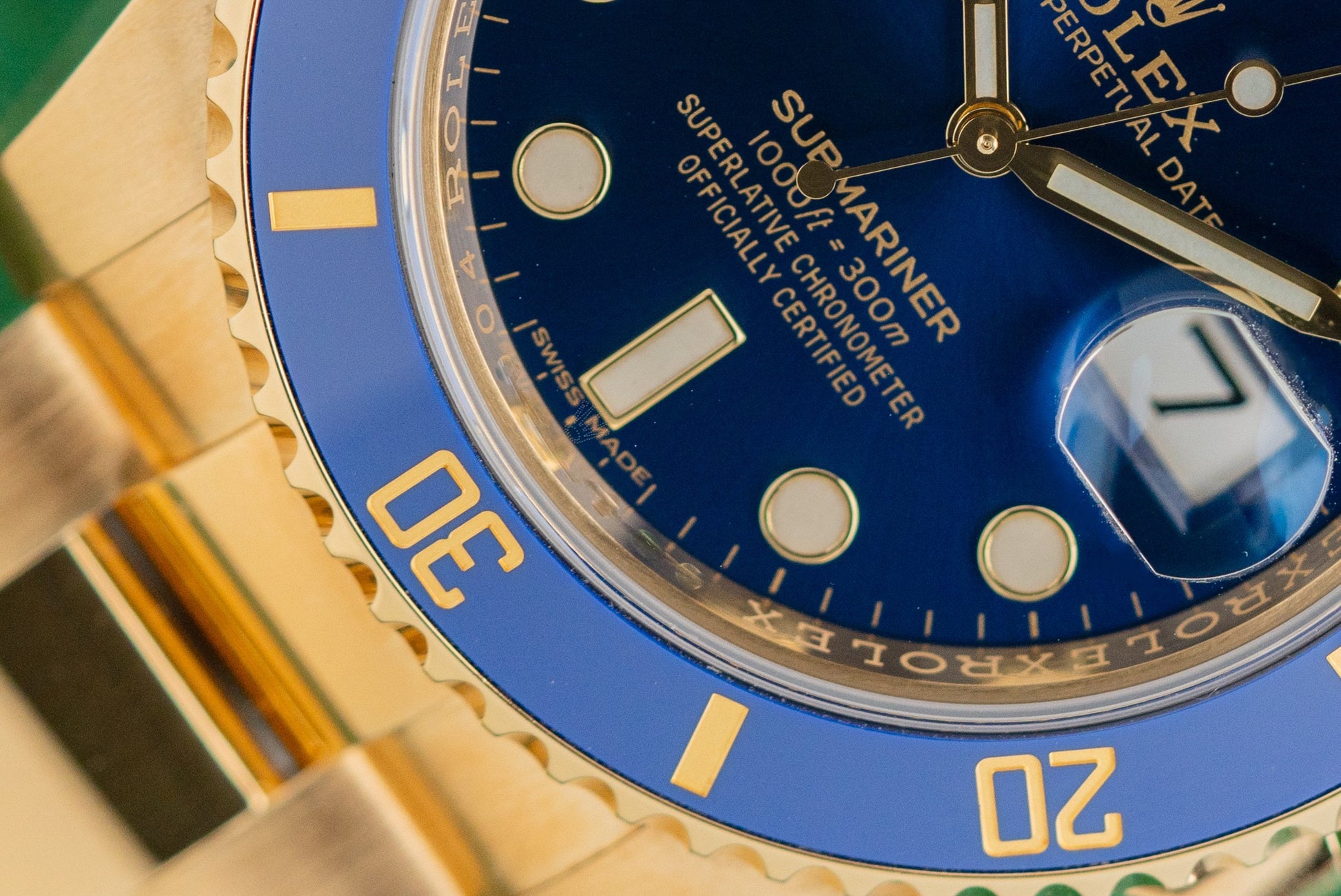 Rolex Submariner Date 116618LB Yellow Gold Blue Dial 2019 Model