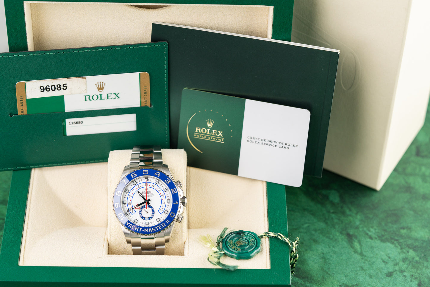 Rolex Yacht-Master II 116680 Oyster Stainless Steel Bracelet - The Watch Business Sydney