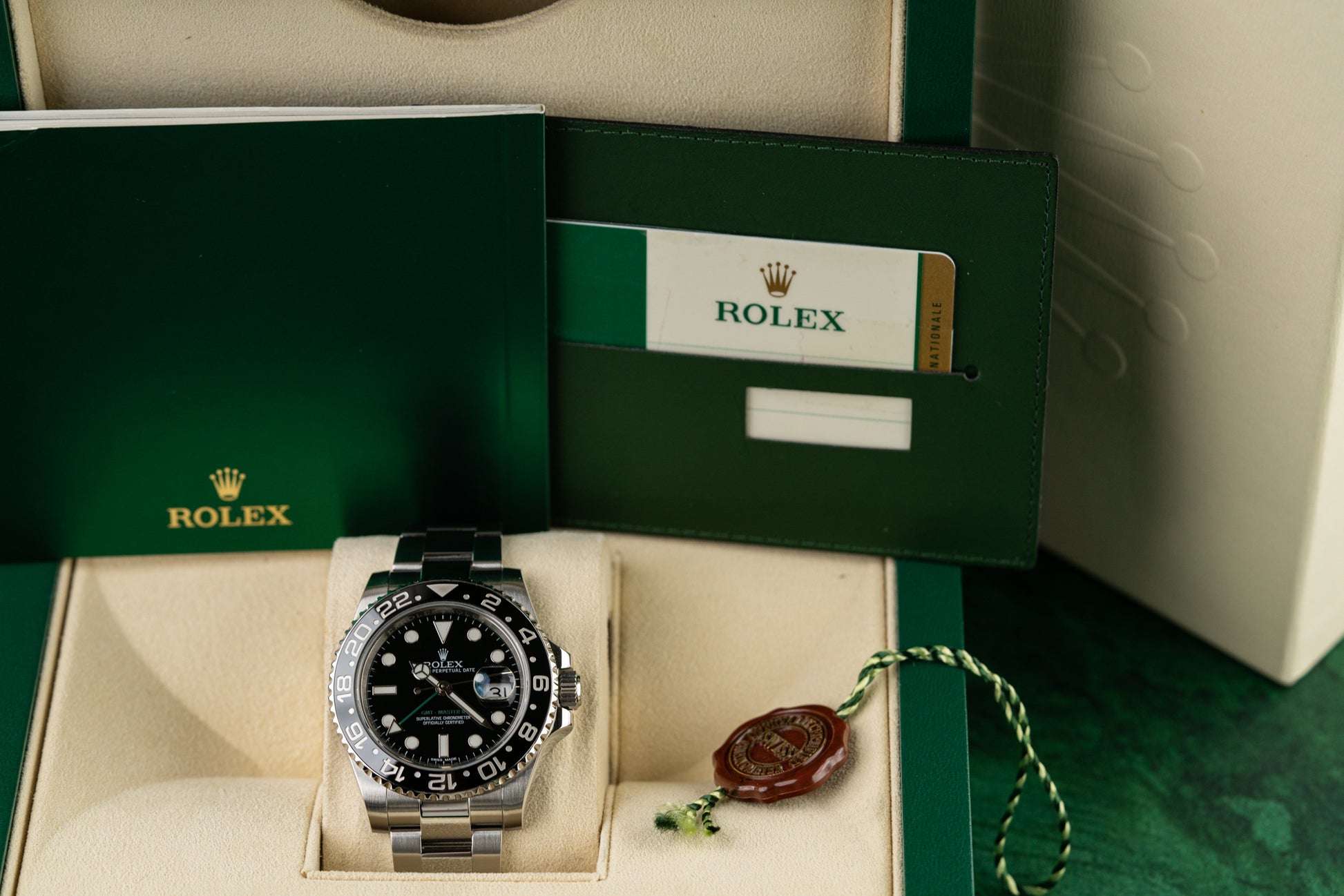 Rolex GMT-Master II 116710LN Black Dial 'Green Arrow' Stainless Steel 2015 Model