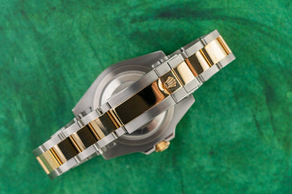 Rolex GMT-Master II 116713LN Black Dial Two-Tone Yellow Gold 2014 - The Watch Business Sydney
