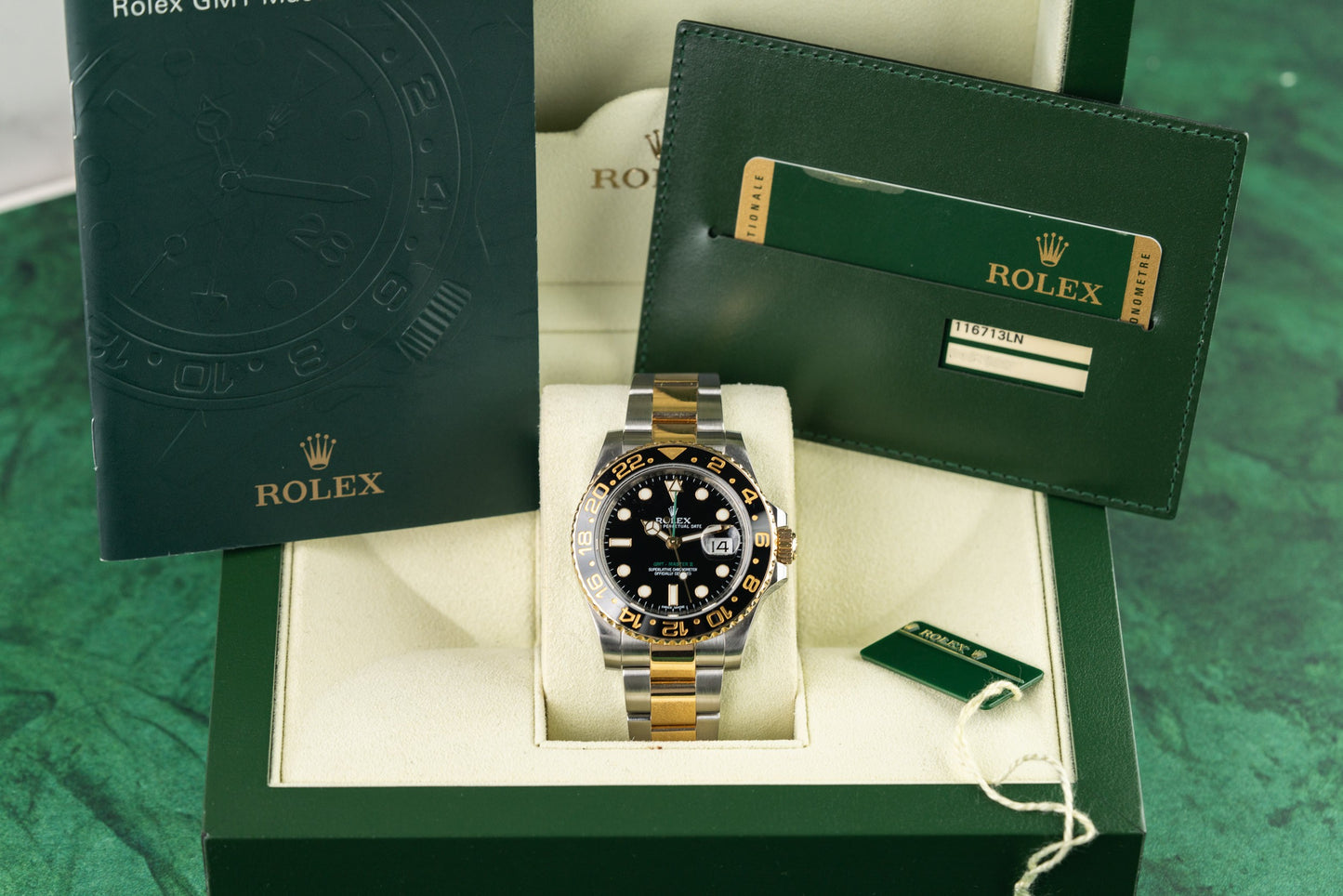 Rolex GMT-Master II 116713LN Black Dial Two-Tone Yellow Gold Oyster Bracelet - Sydney