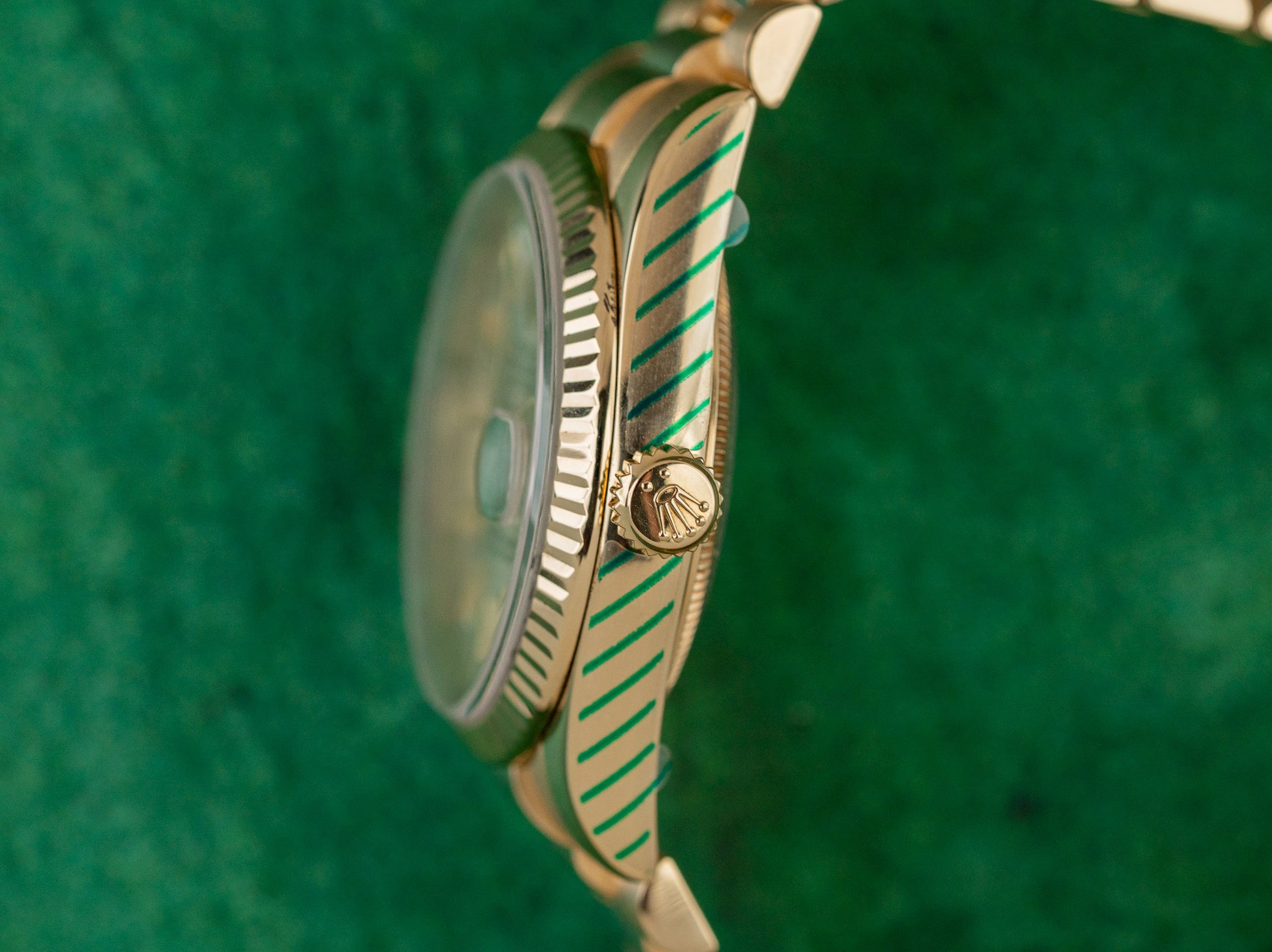 Rolex Day-Date 36 President 18k yellow gold watch, model 118238, silver dial, 2005, pre-owned luxury watch sold by The Watch Business Sydney