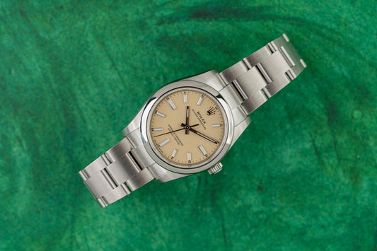 Rolex Oyster Perpetual 34 NEW Beige Dial 124200 Stainless Steel 2025 UNWORN