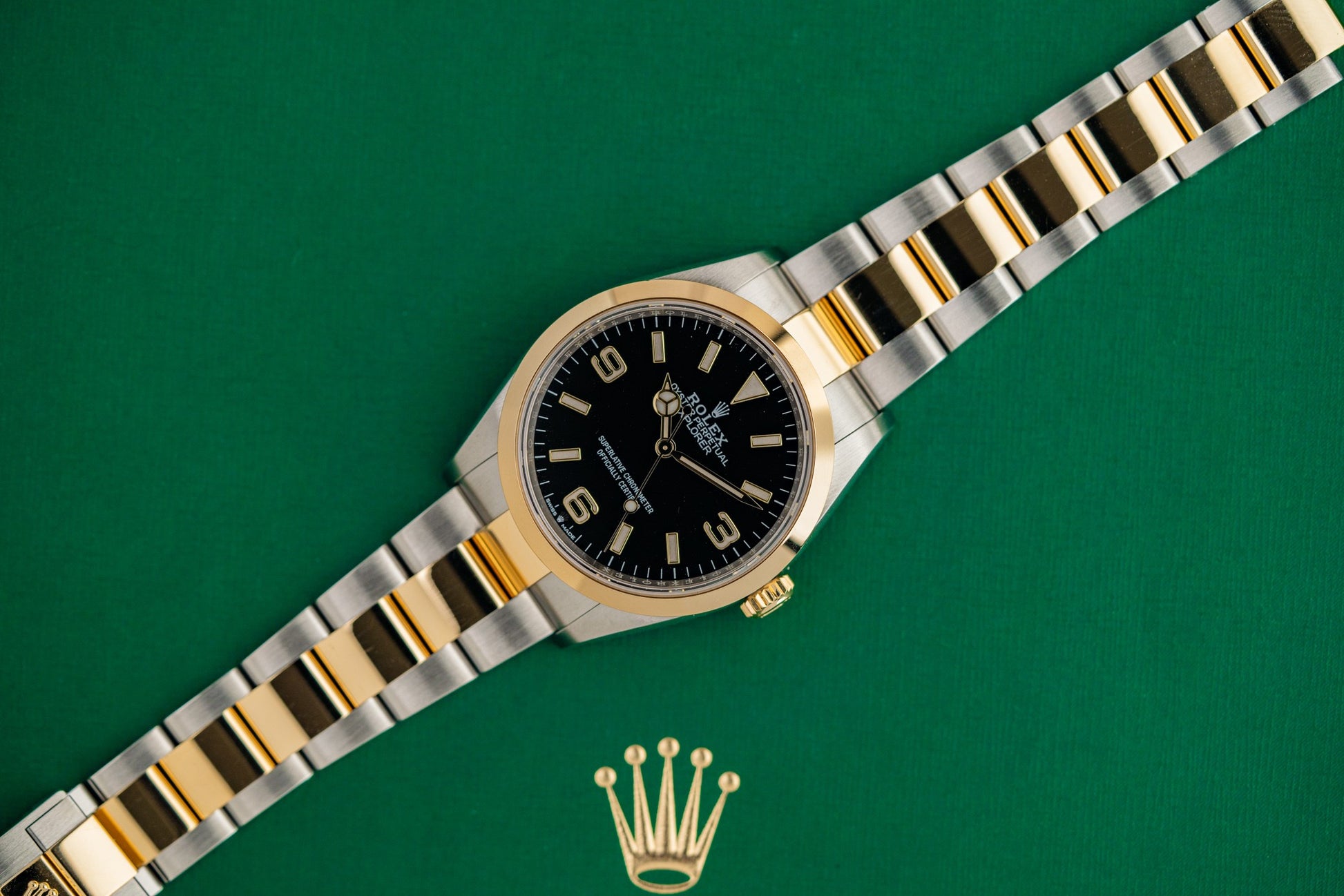 Rolex Explorer 36 Two Tone Yellow Gold 124273 2022 Model