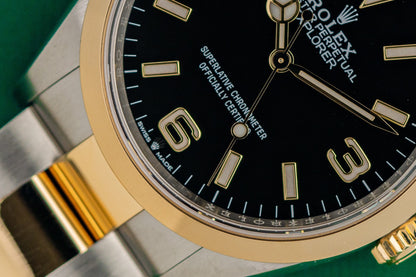 Rolex Explorer 36 Two Tone Yellow Gold 124273 2022 Model