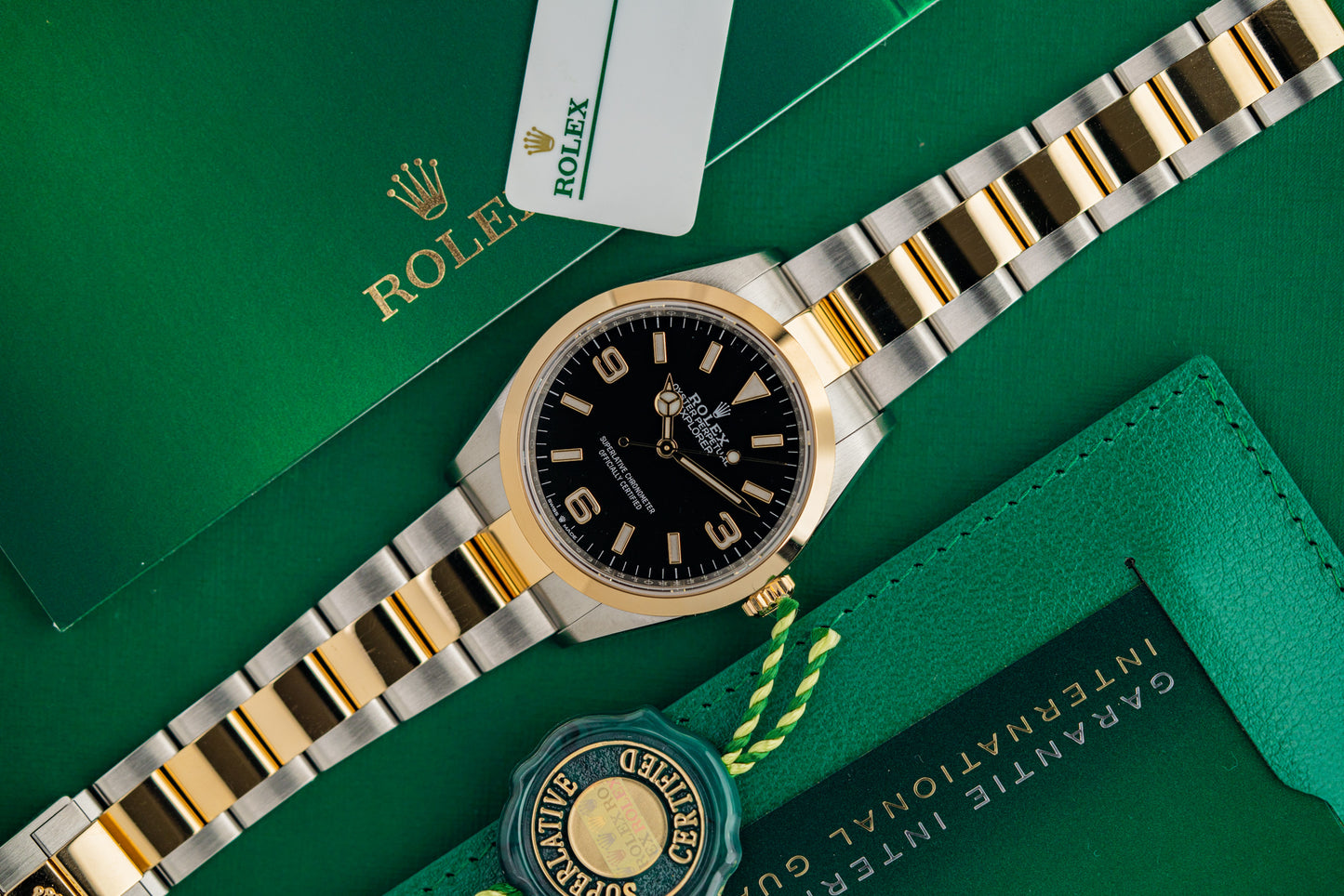 Rolex Explorer 36 Two Tone Yellow Gold 124273 2022 Model