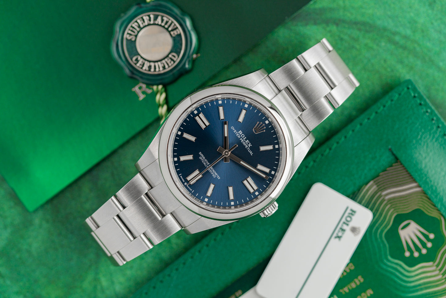 Rolex Oyster Perpetual 41 Blue Dial 124300 Stainless Steel 2022 Model