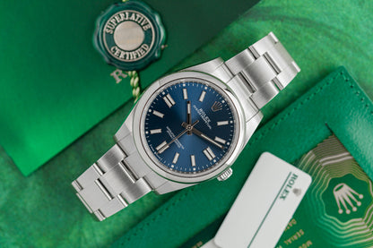 Rolex Oyster Perpetual 41 Blue Dial 124300 Stainless Steel 2022 Model
