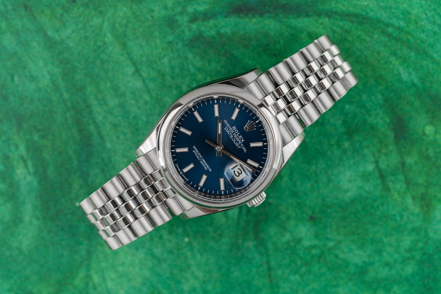 Rolex Datejust 36 126200 Blue Index Dial Stainless Steel Jubilee 2025 - The Watch Business Sydney