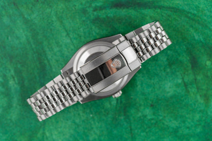 Rolex Datejust 36 126200 Blue Index Dial Stainless Steel Case Smooth Bezel - The Watch Business Sydney CBD