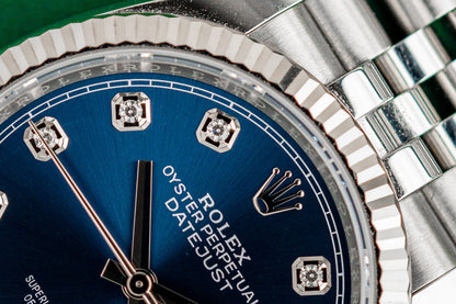 Rolex Datejust 36 Blue Diamond Dial 126234 Jubilee Fluted 2022 Model