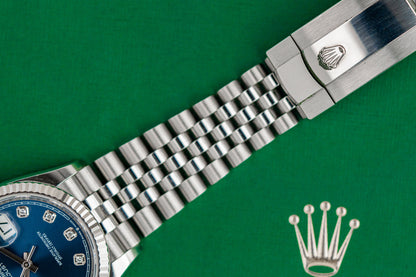 Rolex Datejust 36 Blue Diamond Dial 126234 Jubilee Fluted 2022 Model