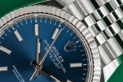 Rolex Datejust 36 Blue Dial 126234 Stainless Steel Jubilee Fluted 2023