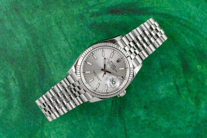 Rolex Datejust 36 Silver Dial 126234 Stainless Steel Jubilee Fluted 2024 Model
