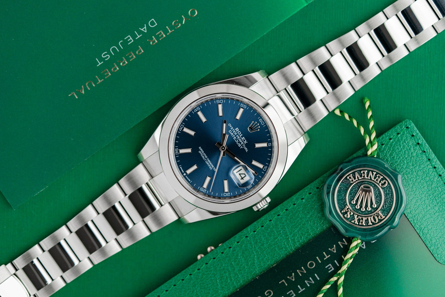 Rolex Datejust 41 Blue Dial 126300 Oyster Bracelet 2024 Model Unworn