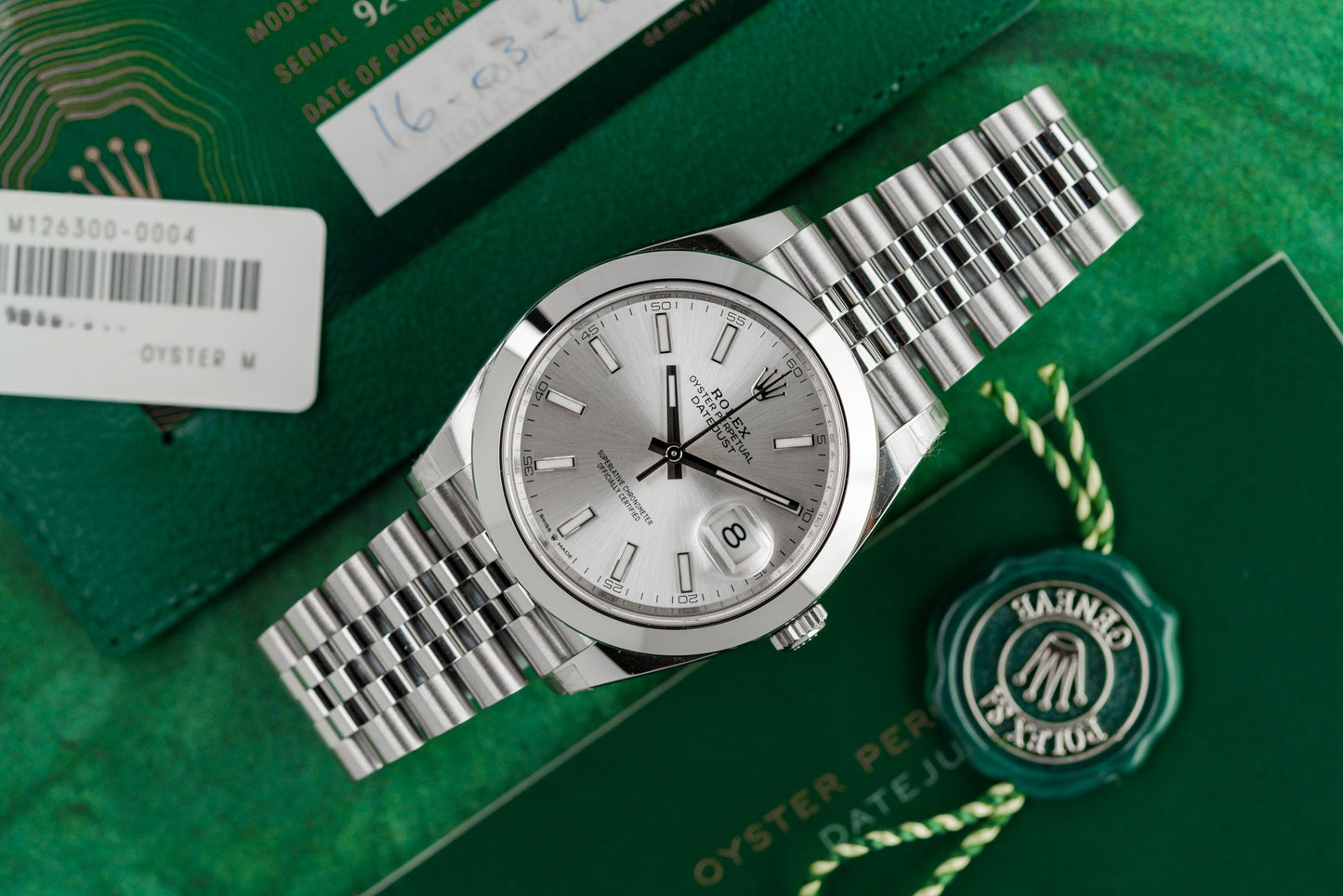 Rolex Datejust 41 Silver Dial 126300 Jubilee Bracelet 2023 Model