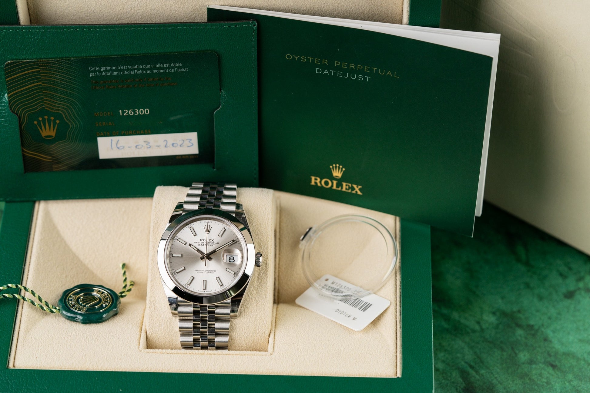 Rolex Datejust 41 Silver Dial 126300 Jubilee Bracelet 2023 Model