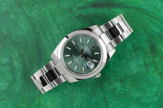 Rolex Datejust 41 Mint Green Dial 126300 Stainless Steel 2022 Model