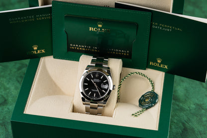 Rolex Datejust 41 126300 Black Dial Stainless Steel 2024 Model
