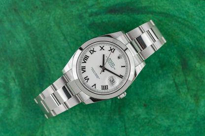 Rolex Datejust 41 White Roman Dial 126300 Stainless Steel 2025 Model