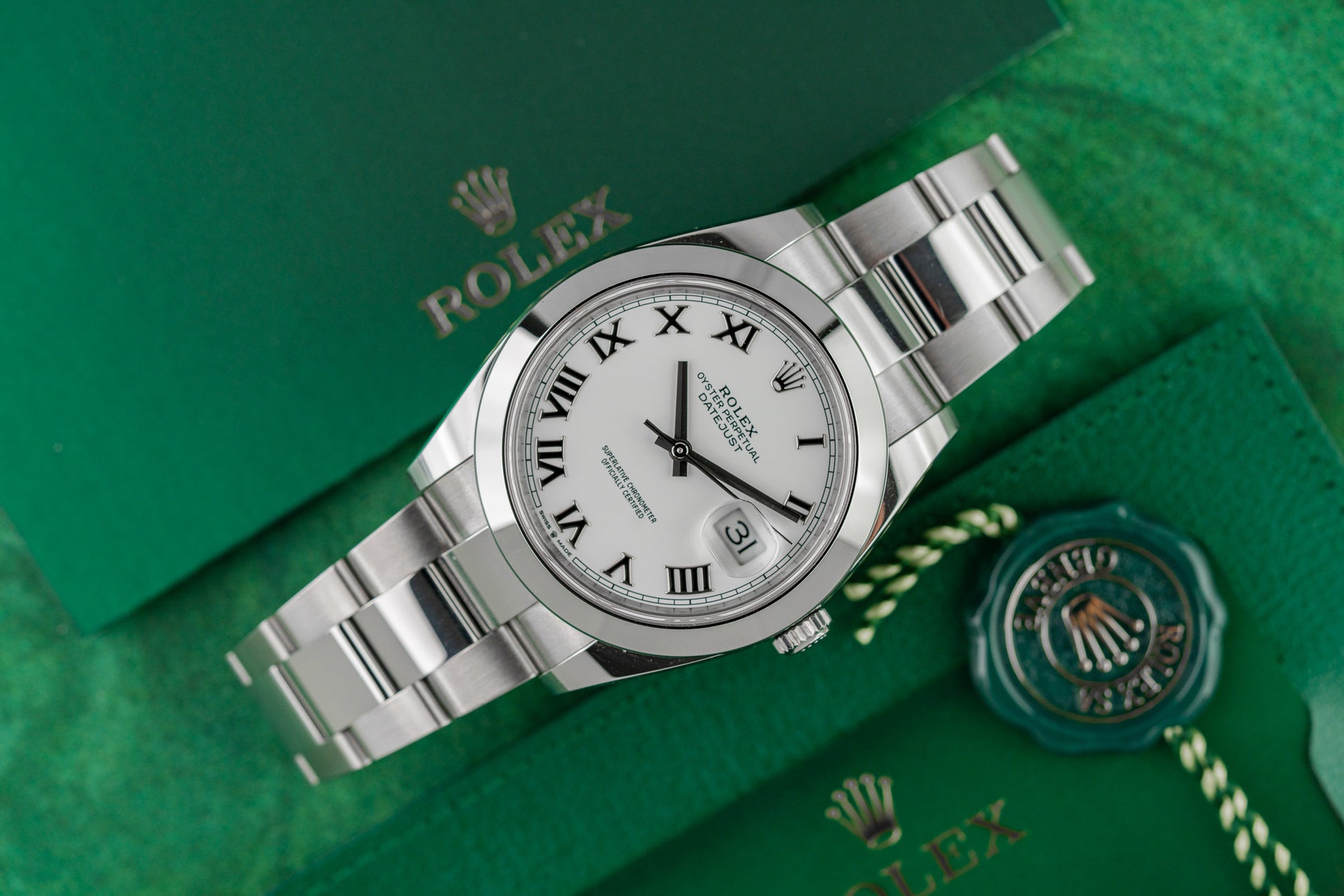 Rolex Datejust 41 White Roman Dial 126300 Stainless Steel 2025 Model