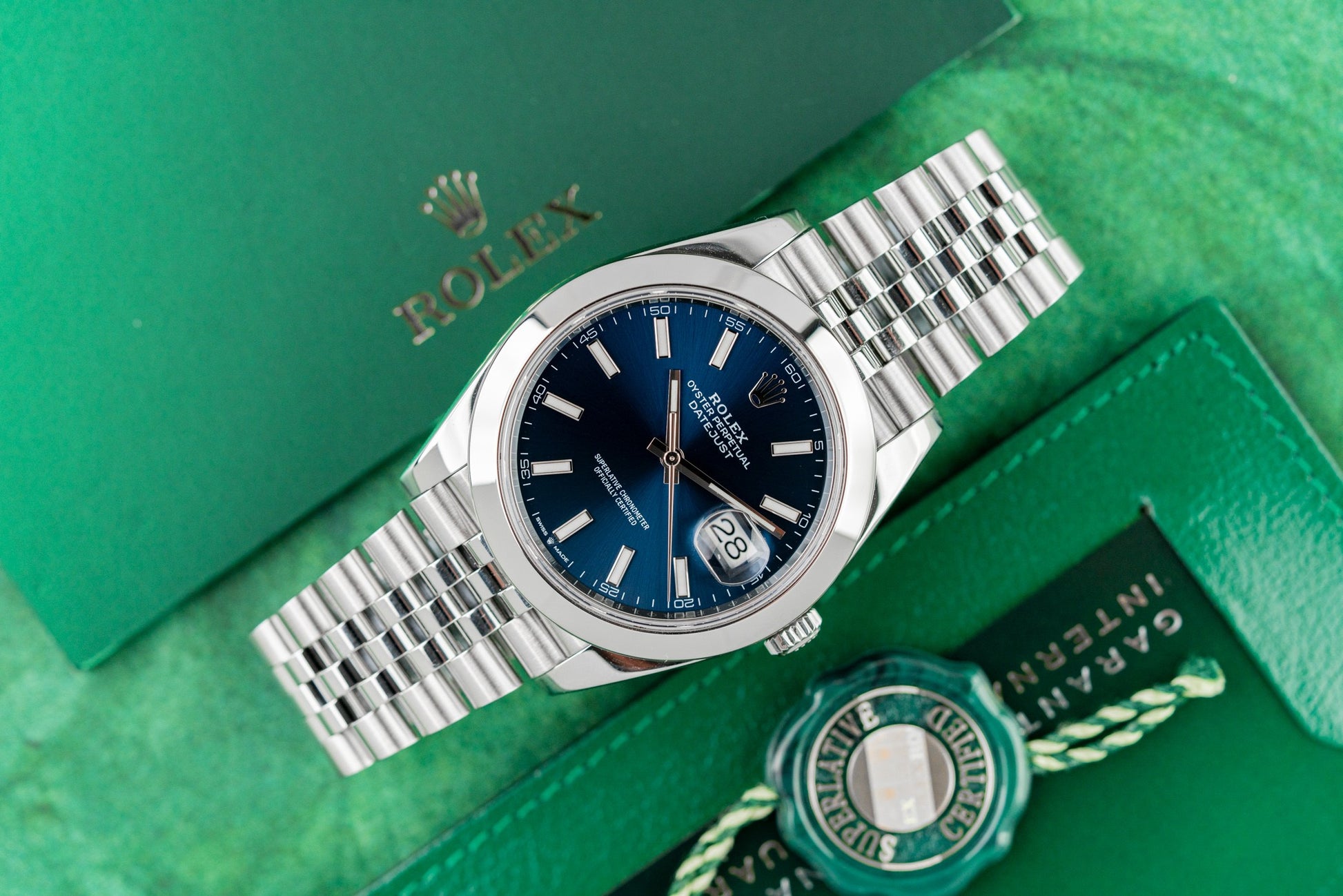 Rolex Datejust 41 Blue Dial 126300 Jubilee Bracelet 2020 model
