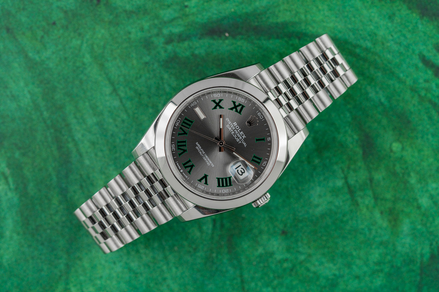 Rolex Datejust 41 Wimbledon Dial 126300 Jubilee Bracelet 2023 Model