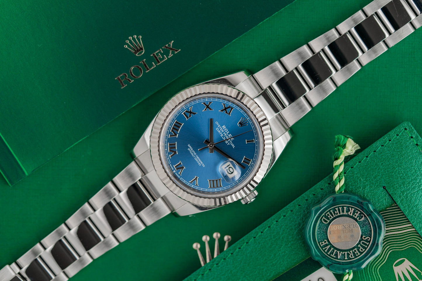 Rolex Datejust 41 Azzuro Blue Dial 126334 Fluted 2021 Model