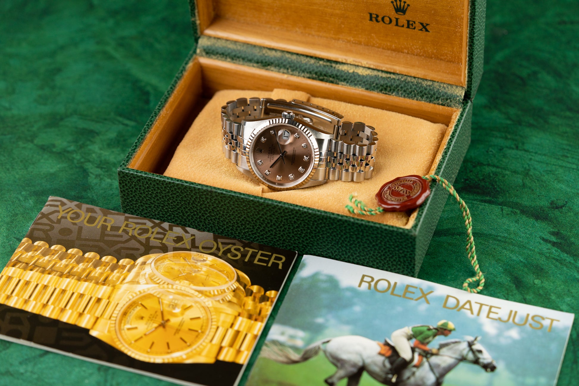  Rolex Datejust 36 Rose Diamond Dial Stainless Steel 2002 Model